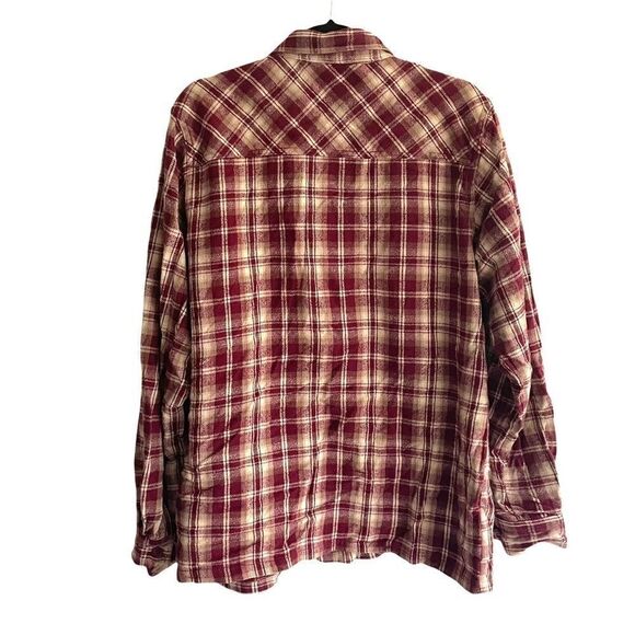 DUCKS UNLIMITED CANADA Flannel Plaid Button Down Shirt S - Picture 6 of 9
